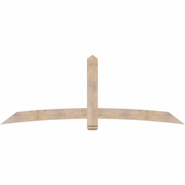 Ekena Millwork Bellingham Smooth Timber Gable Bracket, Douglas Fir, 96"W x 36"H x 1 1/2"D x 5 1/2"F, 9/12 Pitch GBW096X36X0206BEL00SDF - main